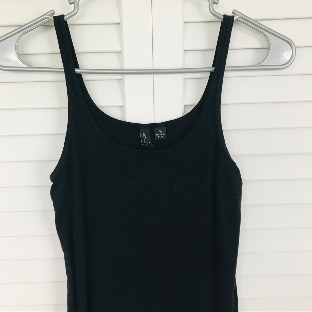 Cynthia Rowley Black Strappy Tank Top Size M